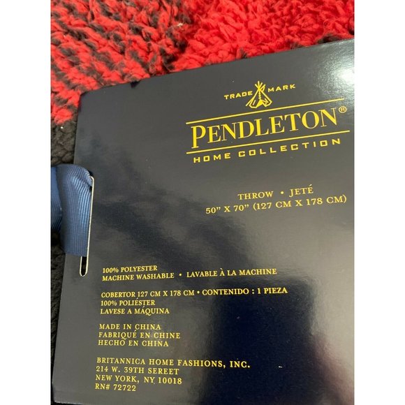 Pendleton Throw Blanket 50 x 70 Sherpa Throw - Picture 5 of 7